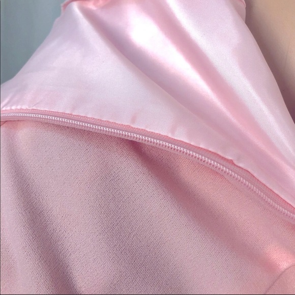 Baby Pink Bow Detail Spaghetti Strap Mini Dress - Picture 3 of 4